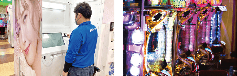 遊戯場機器配送・設置及び商品配送