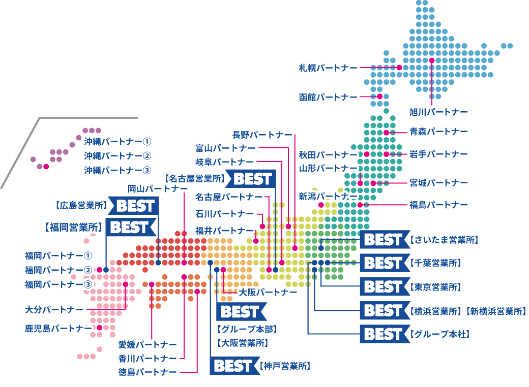 全国ネットワーク拠点